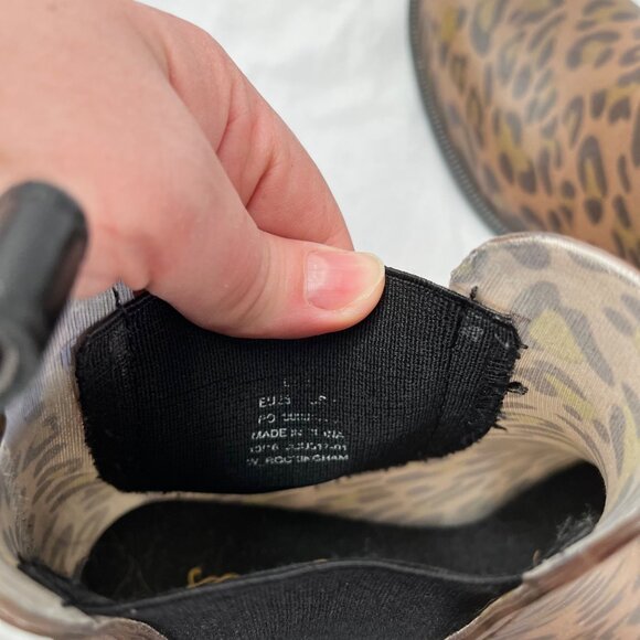 Joules Womens Leopard Print Rubber Chelsea Welly Rainboots Size US 7 EU 38 UK 5 - Picture 3 of 12